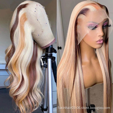 Foxen Body Wave Hd Lace Front Wig Pre Pluck Highlight Human Hair Preplucked Closure Wigs For Women Transparent Lace Frontal Wig